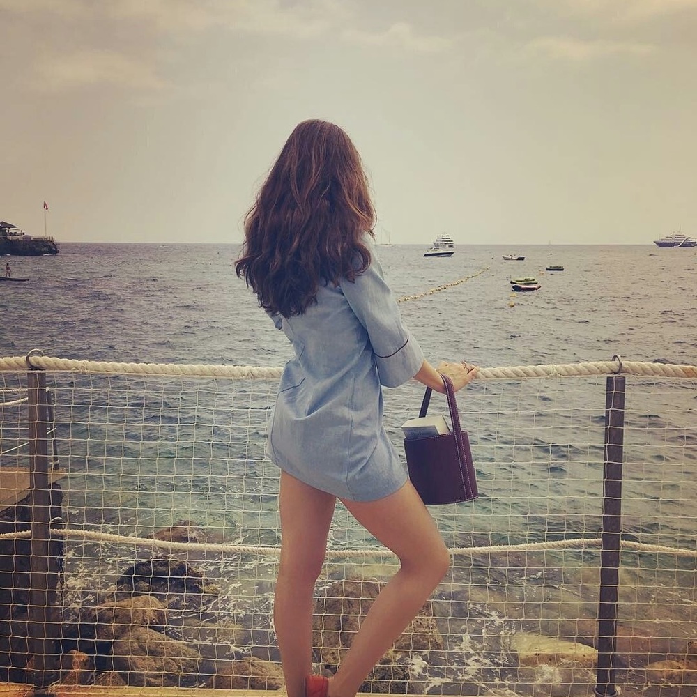 STAUD Eddie Mini Dress ASO Dakota Johnson